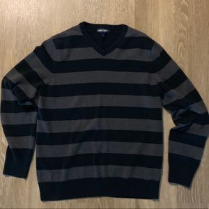 Striped V-Neck Sweater